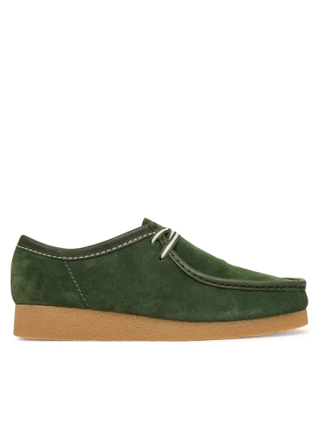 Κλειστά παπούτσια Clarks Wallabee EVO πράσινο