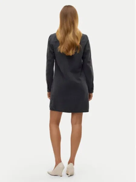 Vero Moda Džínsové šaty Jennie čierna