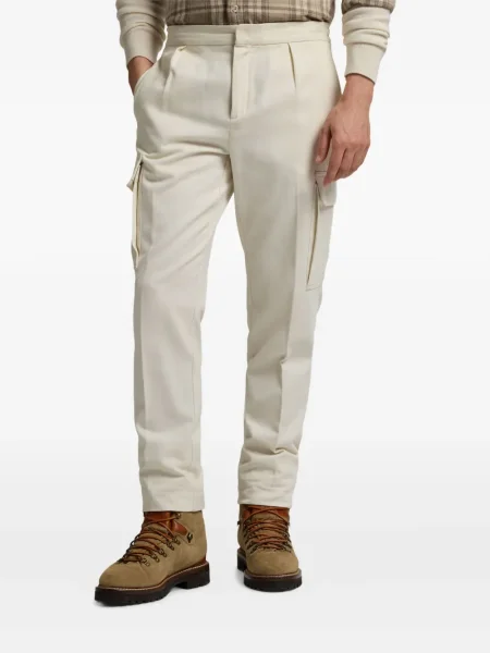 Pantaloni cargo Ralph Lauren Purple Label plisate violet
