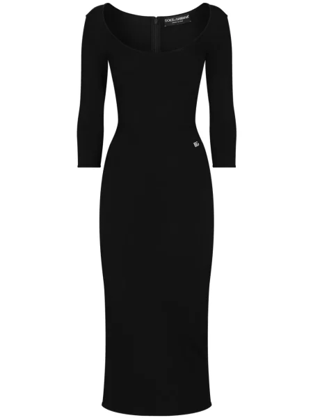 Rochie midi Dolce & Gabbana până la genunchi de costum negru