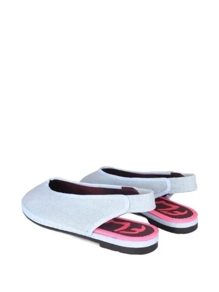 Balerini Flabelus slingback albastru