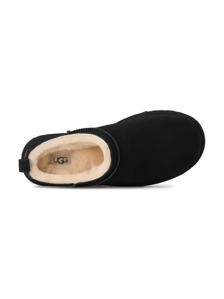 Замшевые классические тапочки Ugg черные