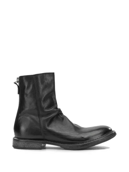 Botine Moma din piele negru
