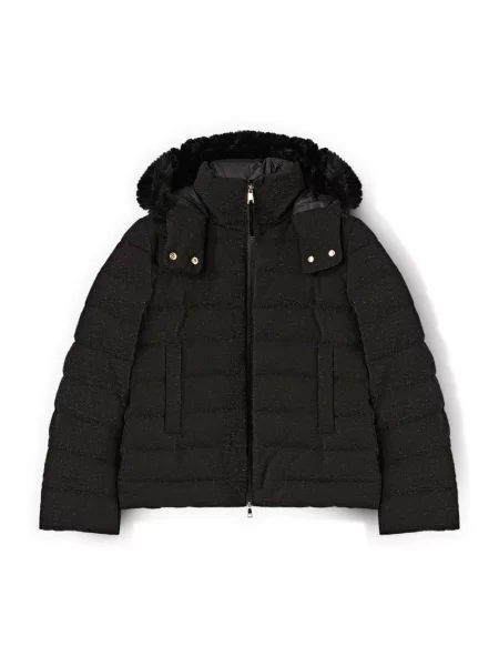Kurtka puchowa Motivi z kapturem czarna