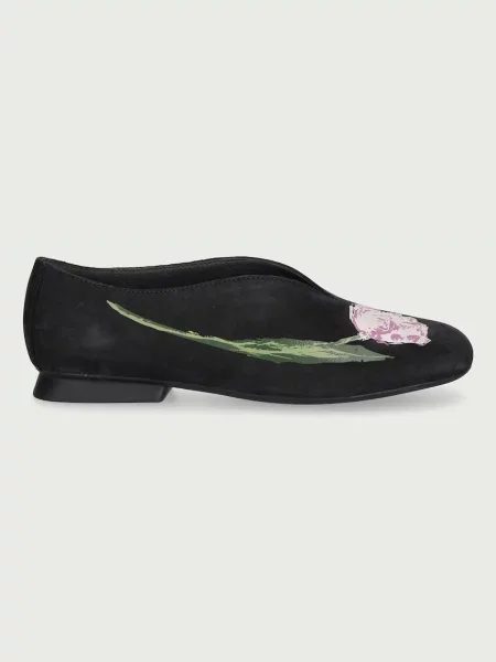Camper velúr balerina cipő TWS fekete