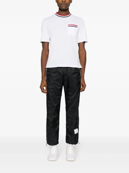 Megztas marškinėliai Thom Browne balta