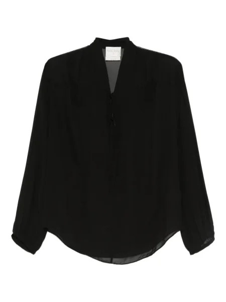 Bluză Forte_forte transparente negru