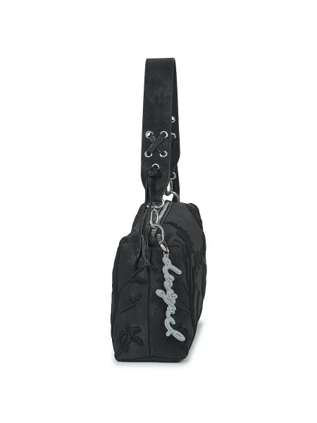 Geanta crossbody Desigual cu model floral negru