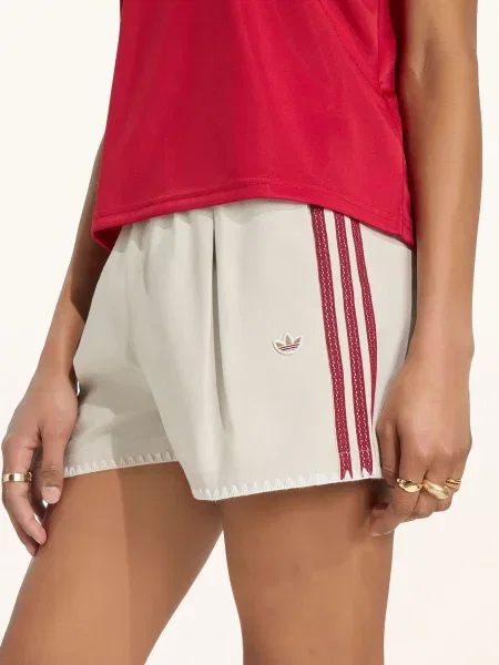 Adidas Originals Šortky Resort / tmavě červená béžová