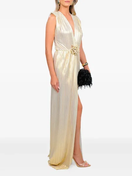 Rochie maxi Roserry de costum auriu