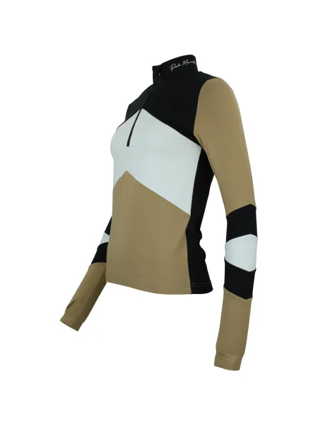 Tricou mânecă lungă Peak Mountain auriu