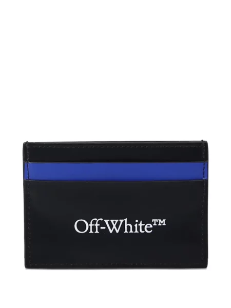 Portofel Off-white cu autograf alb