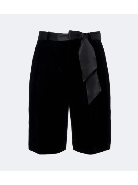 Cu centură bermude Saint Laurent negru