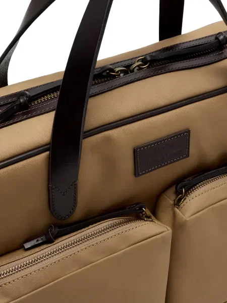Ochelari de soare Polo Ralph Lauren cu broderie din piele maro