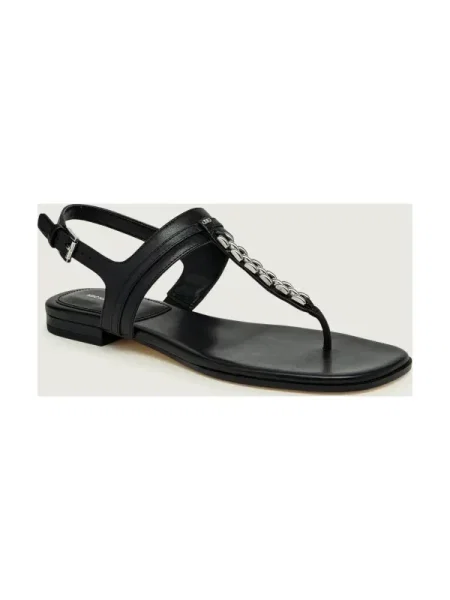 Michael Kors De piele sandale Marcia negru