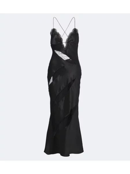 Rochie Roberto Cavalli din satin negru