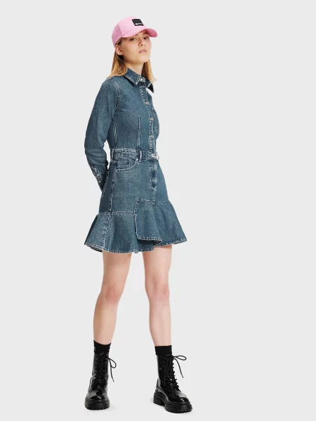Джинсовое платье Karl Lagerfeld Jeans голубое