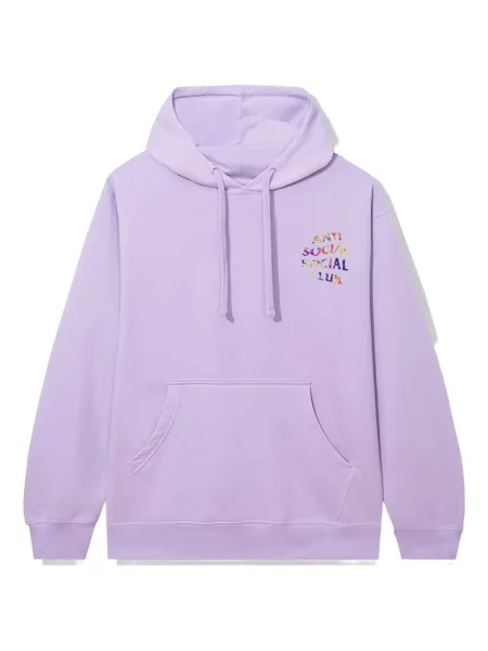 Суичър с качулка Anti Social Social Club виолетово