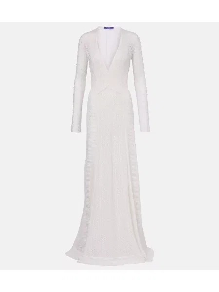 Rochie Ralph Lauren Collection de mătase alb