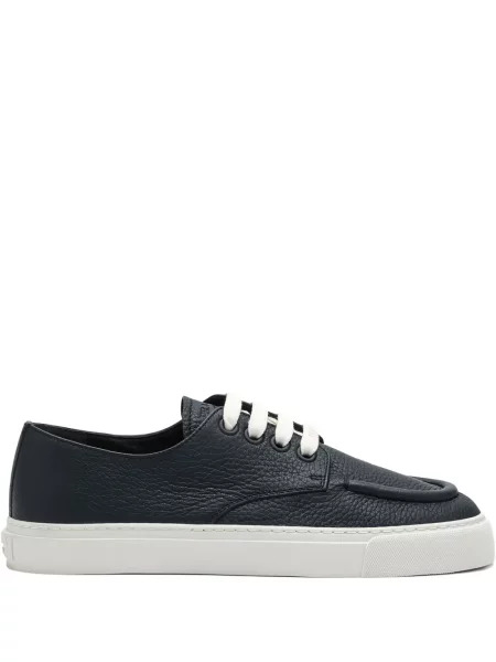 Sneakerși Prada cu șireturi din piele albastru