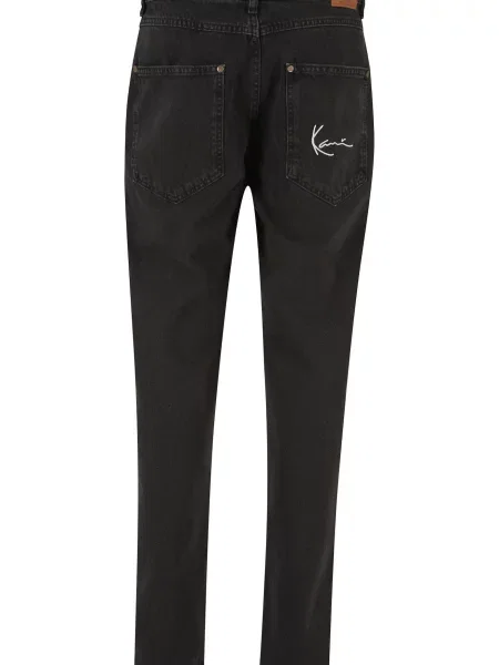 Karl Kani Jeans negru denim alb