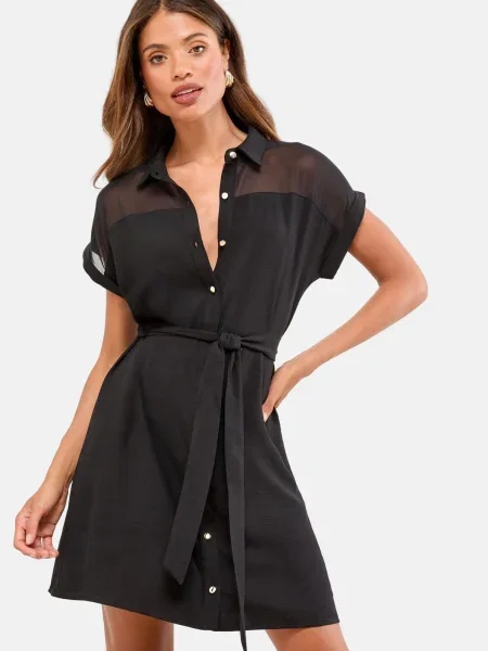 Lipsy Rochie tip bluză negru