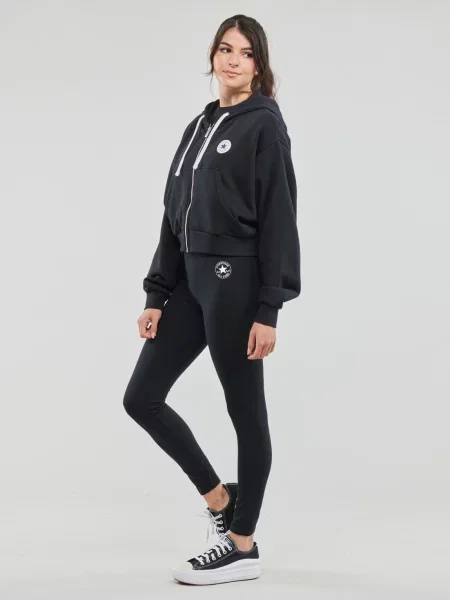 Hanorac cu glugă Converse retro negru