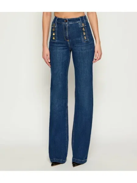 Elisabetta Franchi jeans high waist albastru