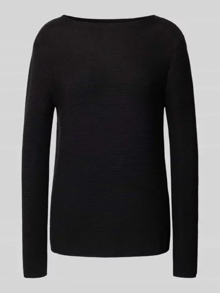 Sweter z czystej bawełny o kroju regular fit Marc O'polo czarny