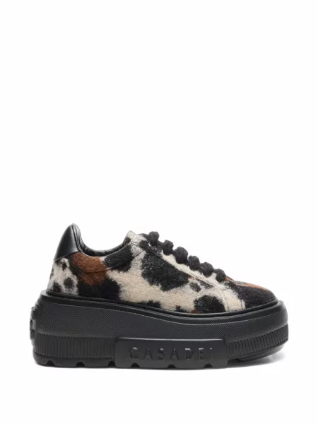 Top Casadei cu platformă negru