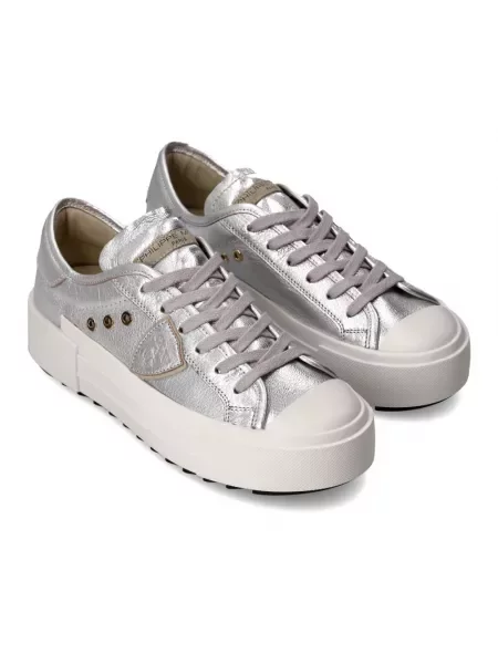 Buty do tenisa Philippe Model skórzane do tenisa szare
