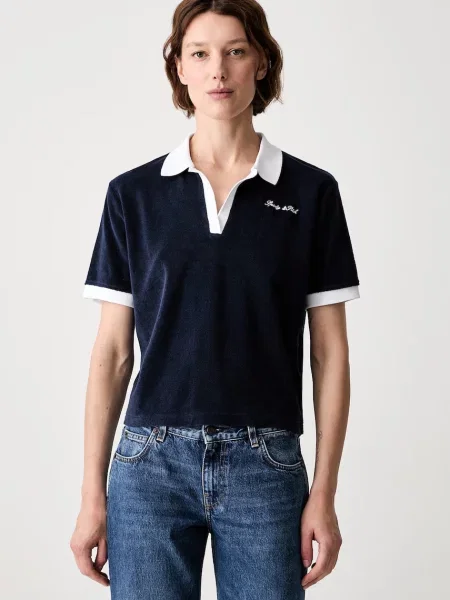 Tricou polo Sporty & Rich cu autograf