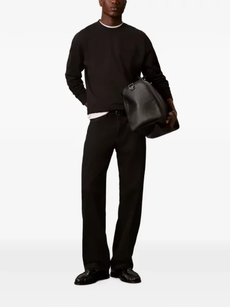 Hanorac Calvin Klein cu broderie negru