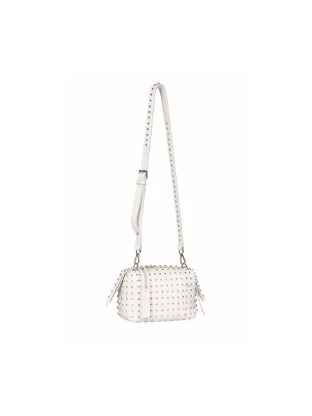 Torebka crossbody John Richmond z ćwiekami biała