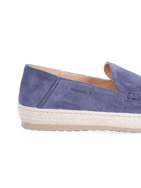 Espadrile Bruno’s din piele de căprioară albastru