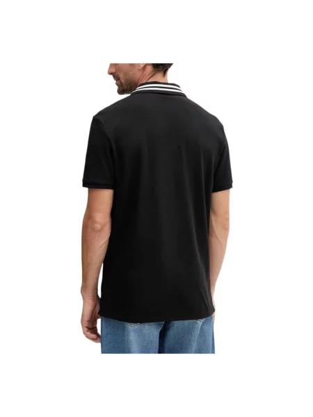 Calvin Klein Jeans polo z nadrukiem czarny