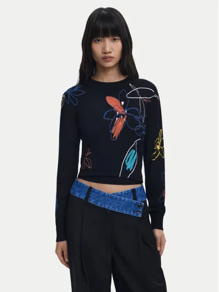 Desigual Megztinis Arty juoda