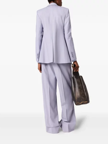 Cu centură pantaloni Stella Mccartney violet