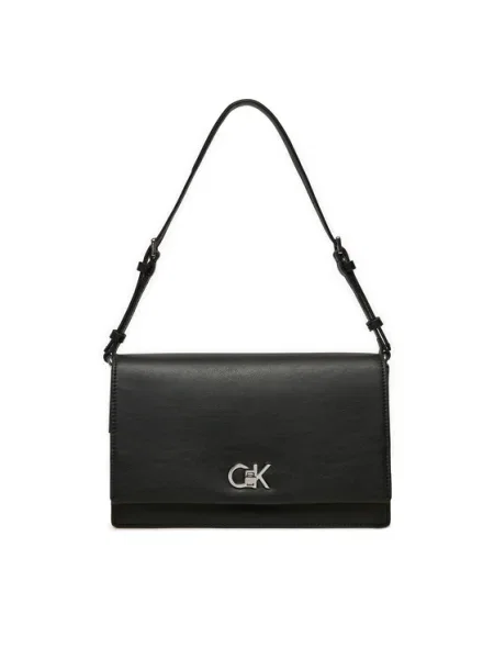 Calvin Klein Geantă Ck Elongated Shoulder Bag negru