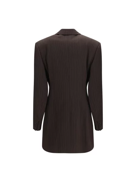 Marynarka Saint Laurent wełniana brązowa