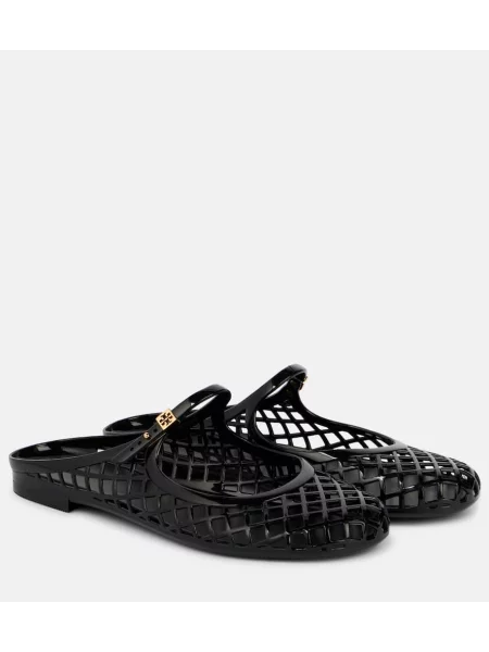 Papuci tip mules Tory Burch negru