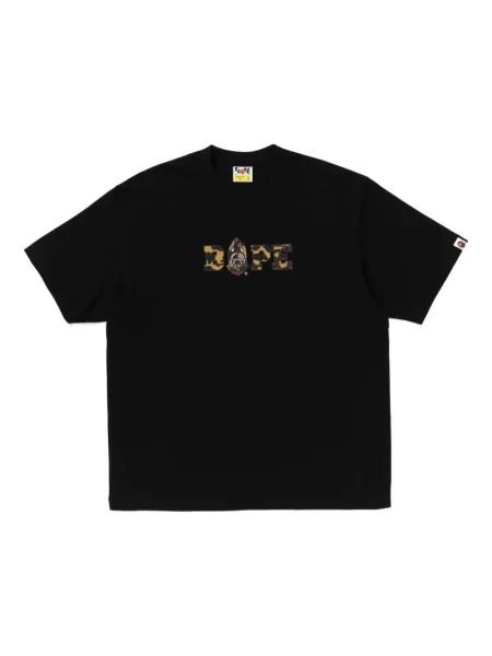 Tricou A Bathing Ape® cu imagine cu model camuflaj negru