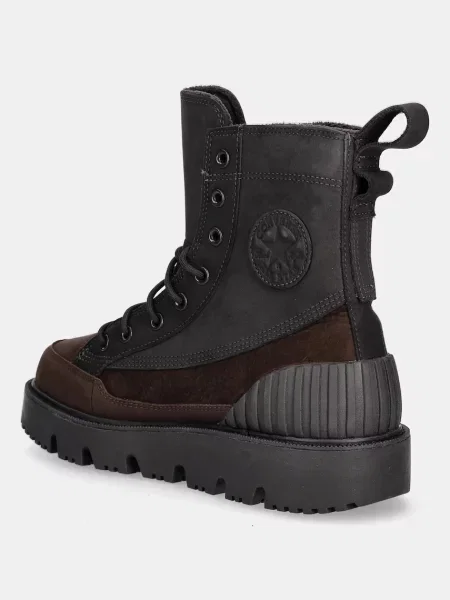 Nubukové turistické boty Converse Chuck 70 Rugged hnědá