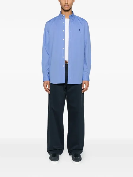 Košulja Polo Ralph Lauren s vezom od flisa bijela