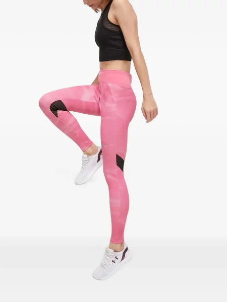 Leggings Mizuno cu buline roz