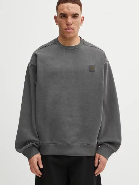 Carhartt WIP hanorac de Vista Sweat gri cu imprimeu negru