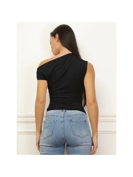 Top La Modeuse negru