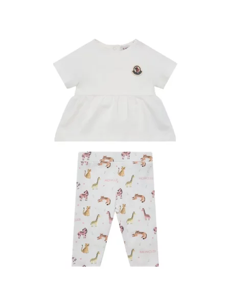 Spodnie dziecięce Moncler Enfant białe