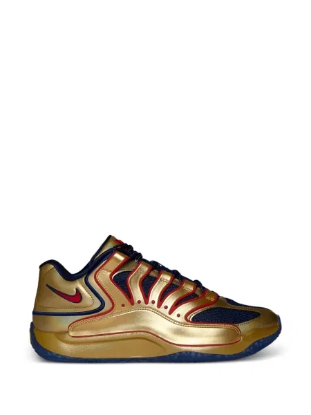 Sneakerși Nike cu șireturi din dantelă galben