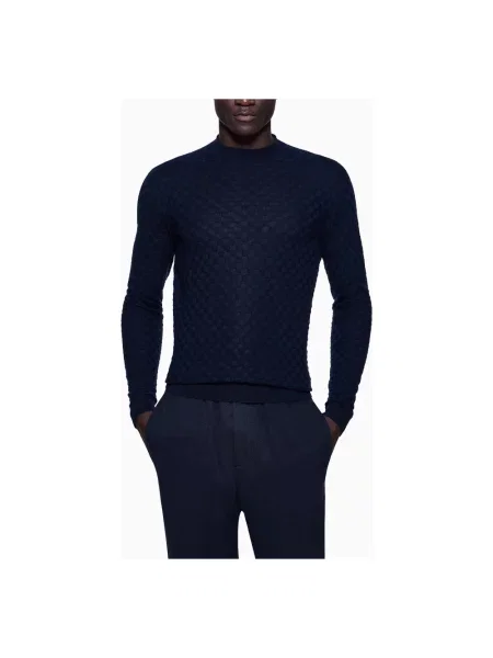 Sweter Giorgio Armani niebieski